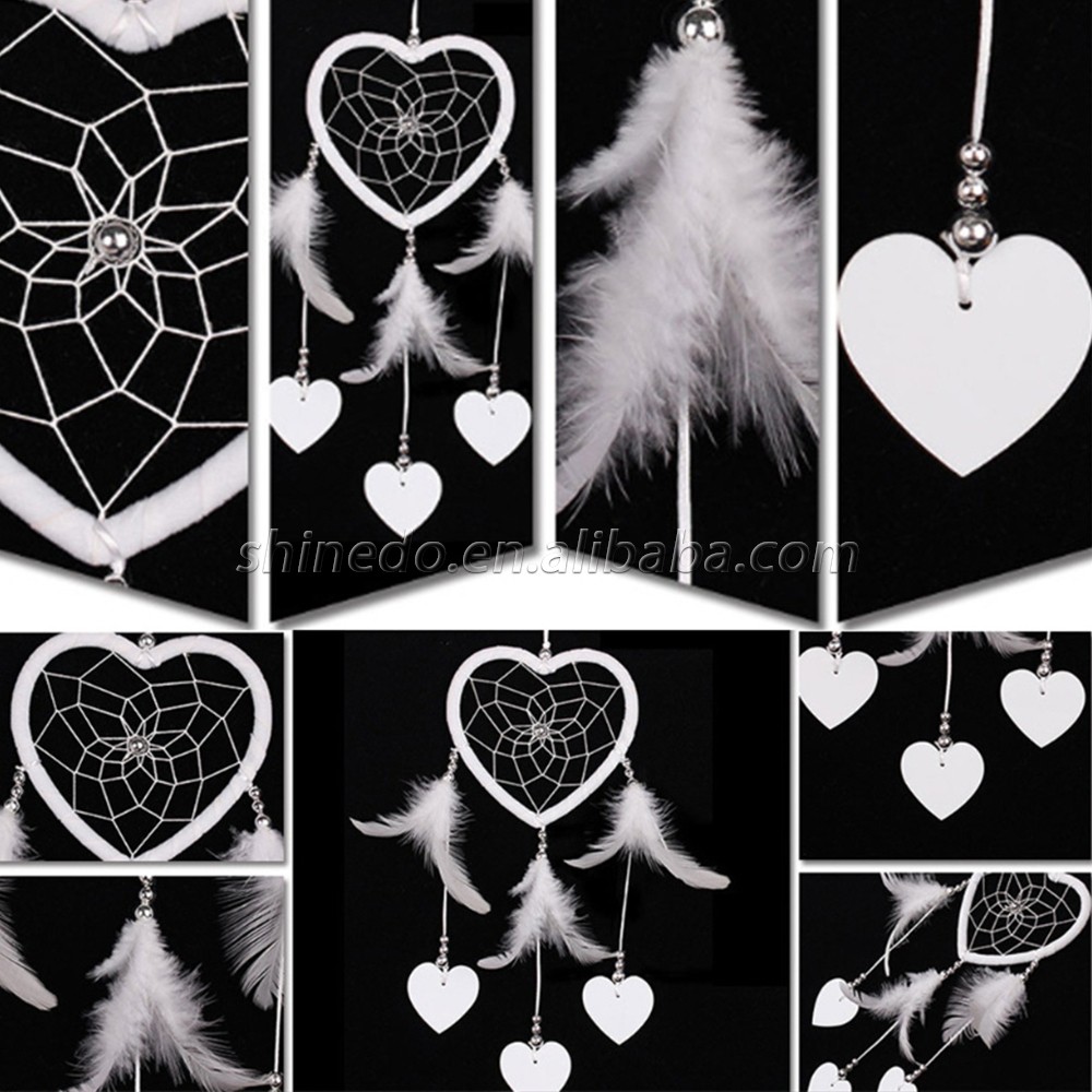 Heart-shaped Dream Catcher Wedding holiday Gift Indoor bedroom decorations