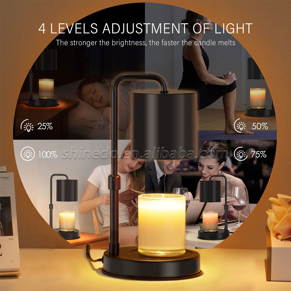 Electric Candle Melting Table Lamp Retro Candle Heating Lamp Safe Candle Warmer Light Dimming Switch SD-SL1123