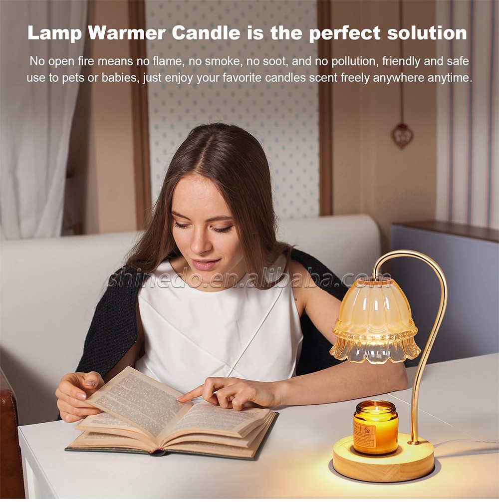 Candle Warmer Lamp Vintage Crystal Candle Wax Warmer Light Warmer for Home Decoration SD-SL1140