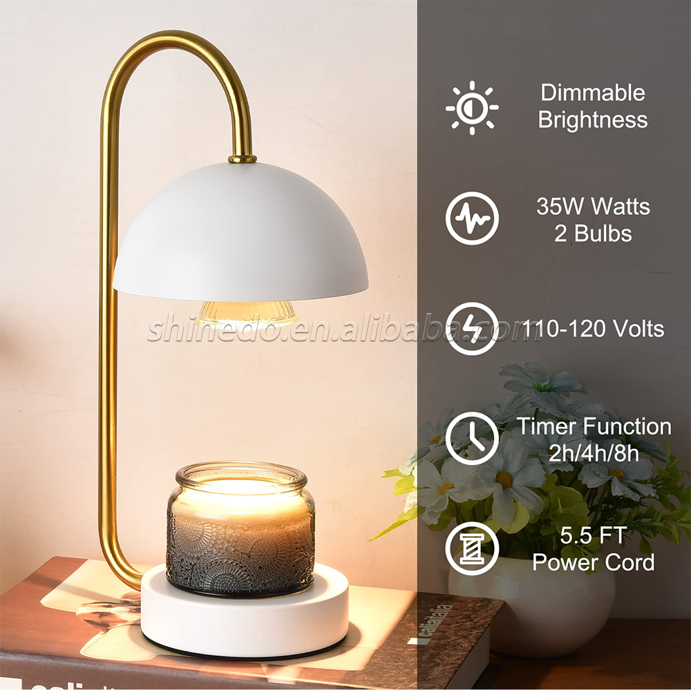 Electric Fragrance Candle Warmer with Timer Dimmer for Home Decor Wax Melt SD-SL1147