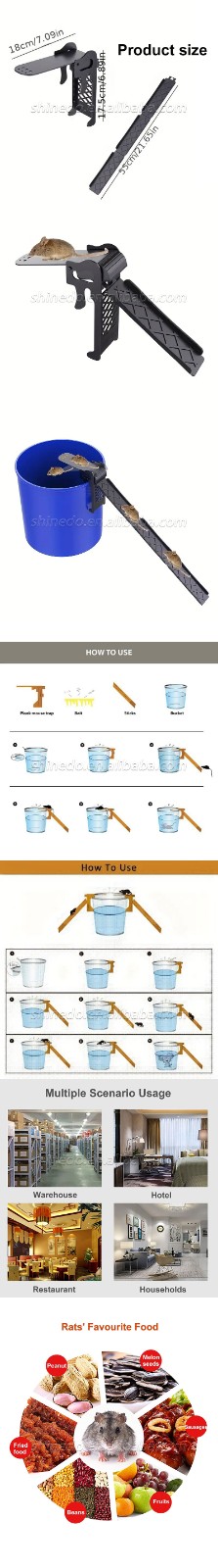 Creative seesaw mousetrap Portable and convenient unlimited disassembly mousetrap