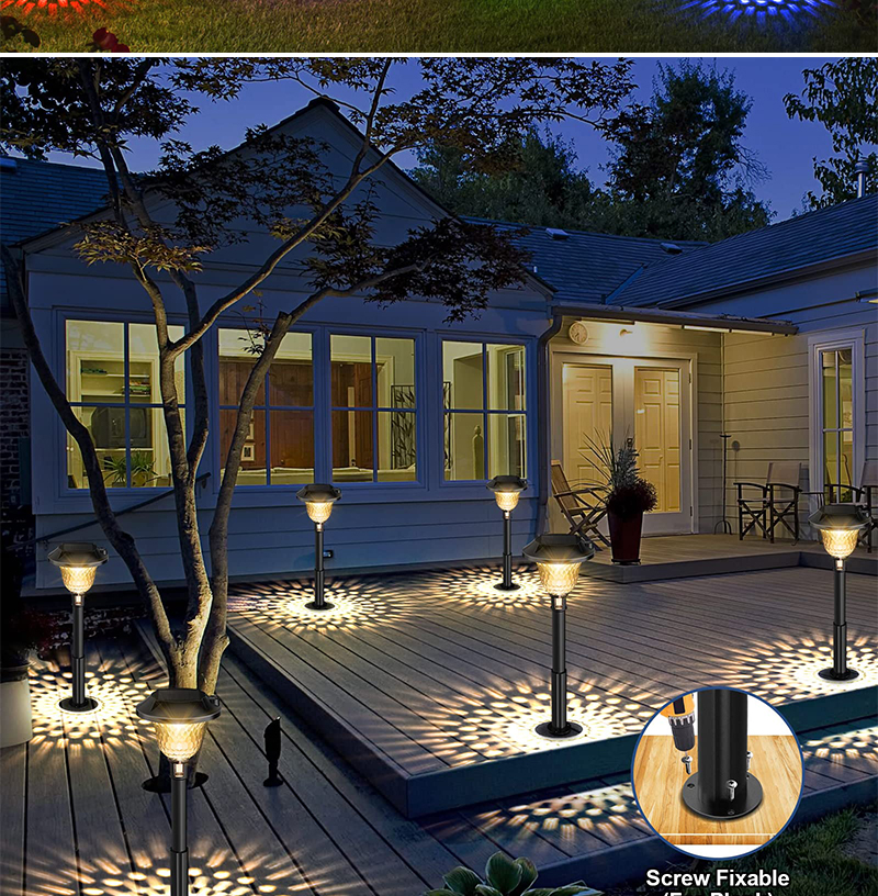 led solar capital lamp wall lamp Outdoor LED waterproof garden lawn garden festive decorative lights SD-SL1512