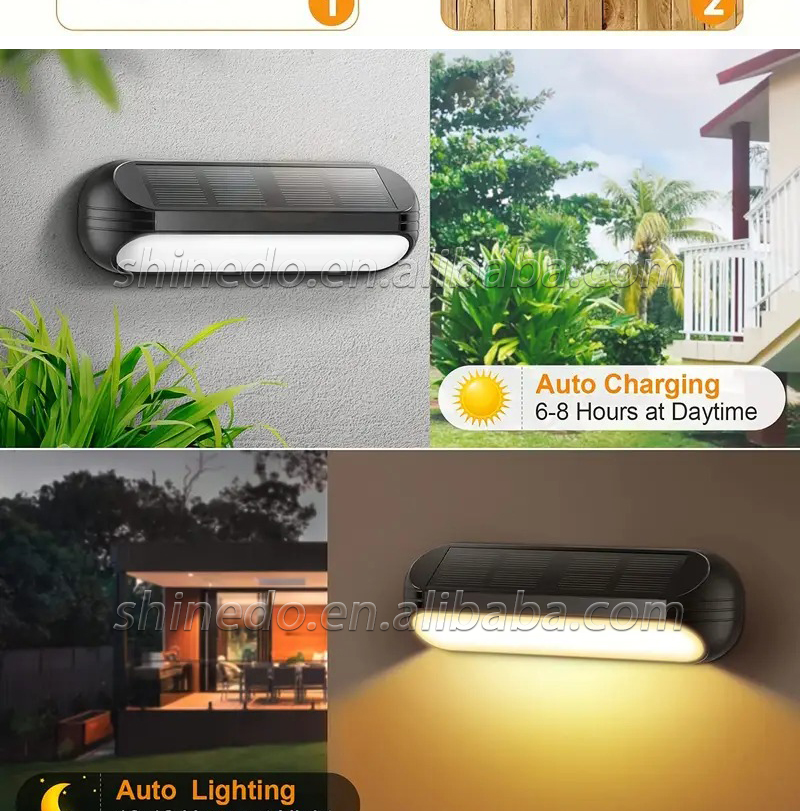 shinedo new solar fence guardrail step small wall light color light warm light SD-SL1515