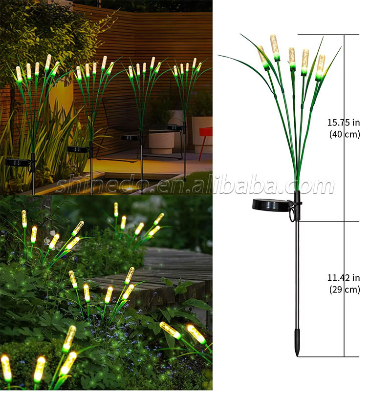 Solar Reeds Light Garden Solar Light Intelligent Light Control System Waterproof Outdoor Pathway Lamp SD-SL1534