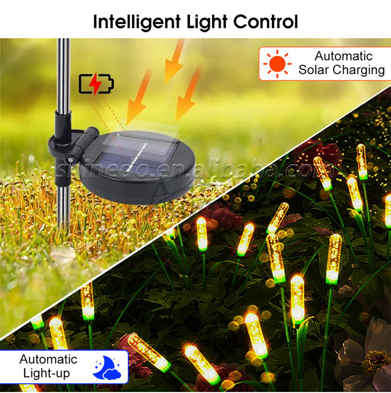 Solar Reeds Light Garden Solar Light Intelligent Light Control System Waterproof Outdoor Pathway Lamp SD-SL1534