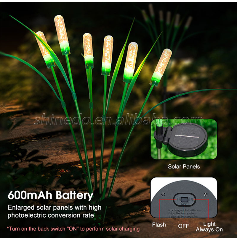 Solar Reeds Light Garden Solar Light Intelligent Light Control System Waterproof Outdoor Pathway Lamp SD-SL1534