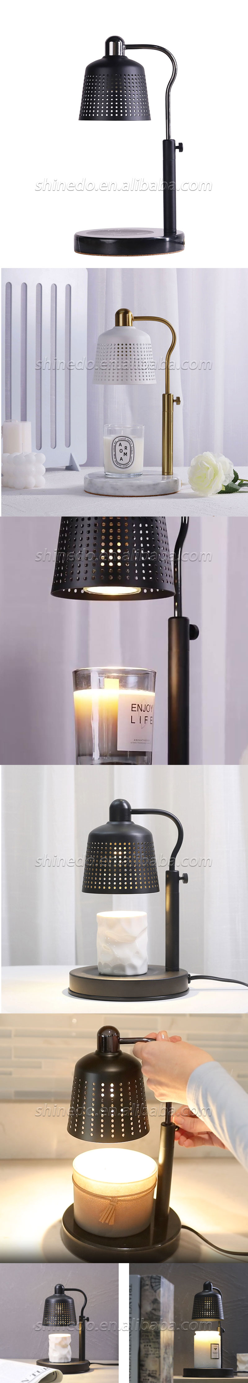 Electric Candle Warmer Lamp Wax Melting Light Creative Aromatherapy Table Wooden Base Bedside DecorSD-SL1614