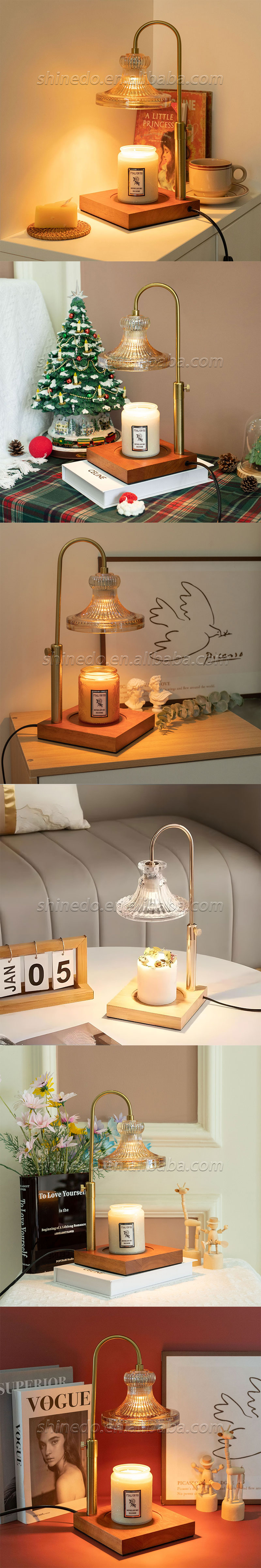 Electric candle warmer lamp Multi-functional Table Lamp for Bedroom and Study SD-SL1621