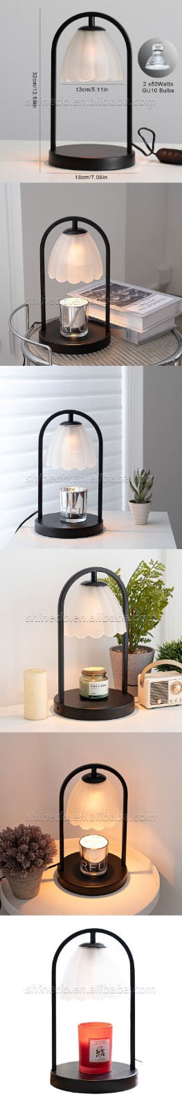 Electric Candle Heating Lamp Candle Warmer Light Dimming Melting Wax Night Light Romantic Table Lamp Deco SD-SL1623