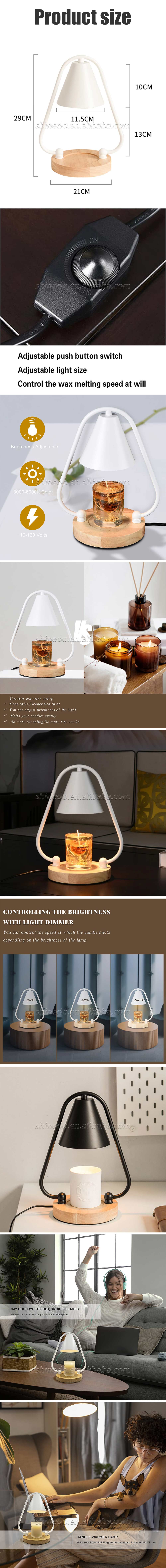 Nordic melting wax light iron art desktop small night light romantic essential oil melting candle warmer lamp SD-SL1220