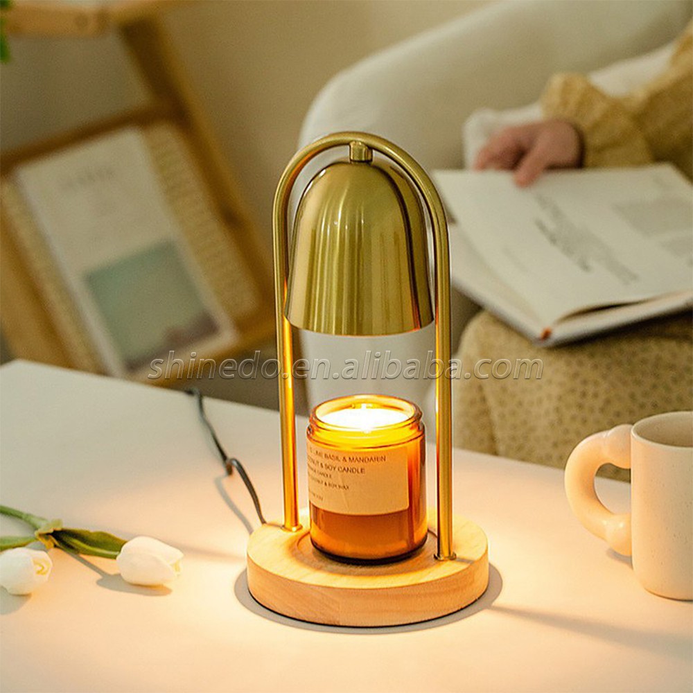 Electric Candle Melting Table Lamp Retro Candle Heating Lamp Safe Candle Melt Warmer Light Dimming Switch for Bedroom Decoration SD-SL1254