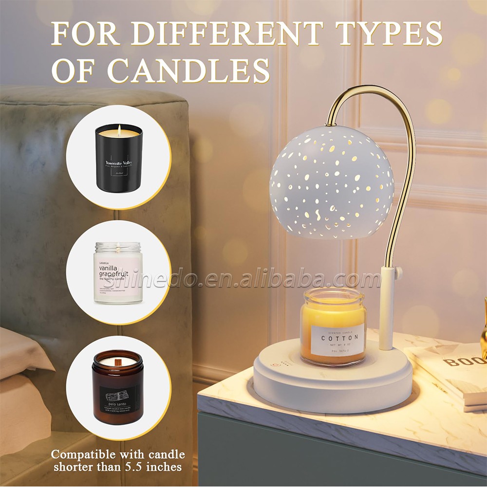 Dimmable Candle Warmer Lamp Bedroom Bedside Aroma Lamps Mood Light Glass Indoor Lighting Lights Home Dec SD-SL1269