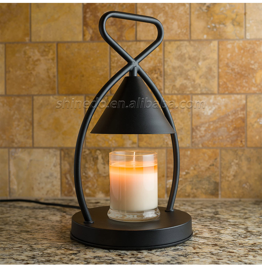 Electric Candle Warmer Lamp Retro Candle Melting Table Lamp Dimming Switch Candle Incense Burner for Home SD-SL1259