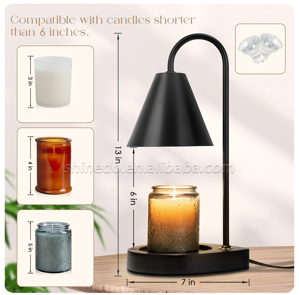 Electric Candle Heating Lamp Retro Candle Warmer Light Dimming Switch Melting Wax Night Light Romantic Table Lamp Decor SD-SL1260