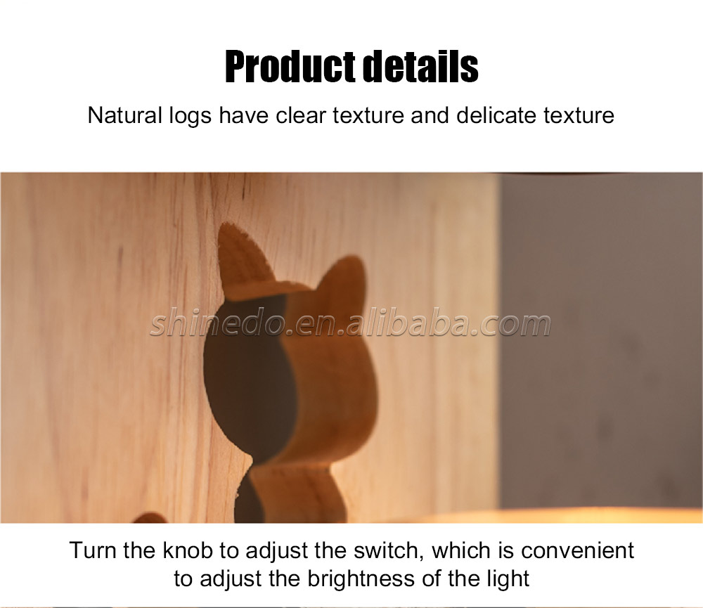 Candle Warmer Lamp Aromatherapy Wax Table Bedroom Wood Nordic Melting Timing 110V/220V Indoor Lighting Lights SD-SL1262