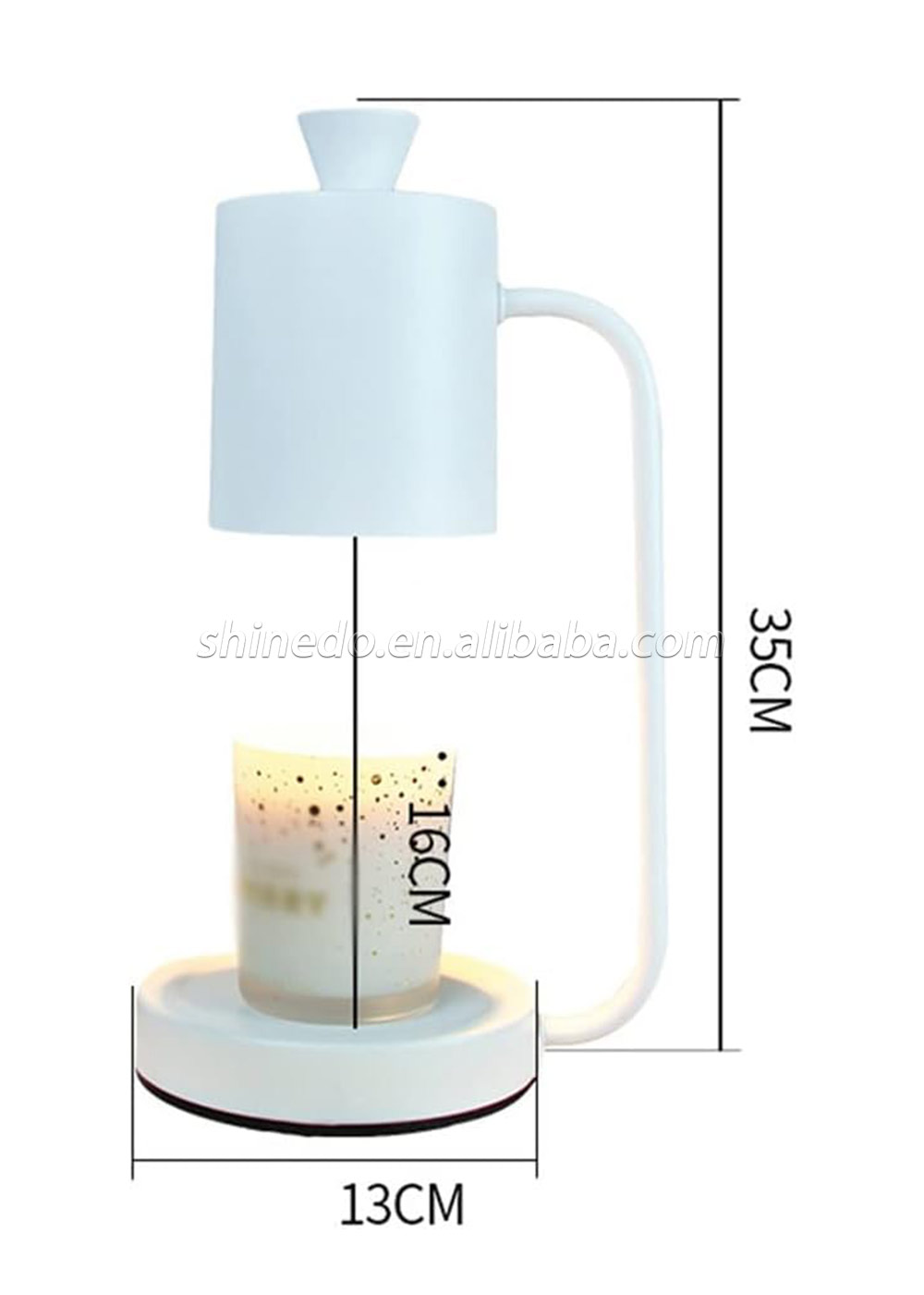 Romantic Home Bedside Table Lamp Candle Light Timing Melting Wax Lamp Gift Melting Candle Warmer Lamp SD-SL1264