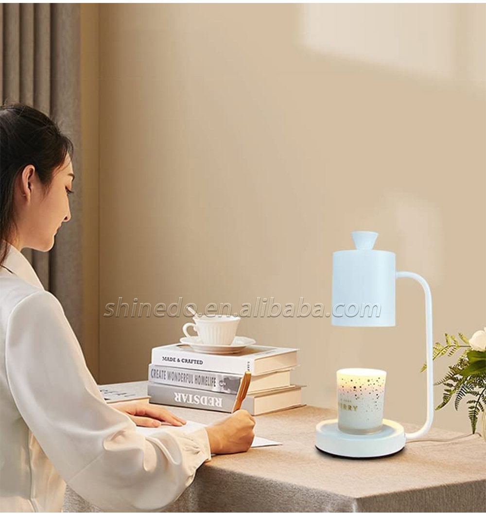 Romantic Home Bedside Table Lamp Candle Light Timing Melting Wax Lamp Gift Melting Candle Warmer Lamp SD-SL1264