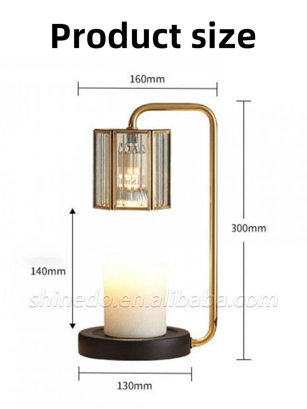 Modern Candle Warmer Lamp Metal Wax Burner Retro Melting Wax Lamp Table Lamp Fragrance Light Desk Decor Lighting SD-SL1126