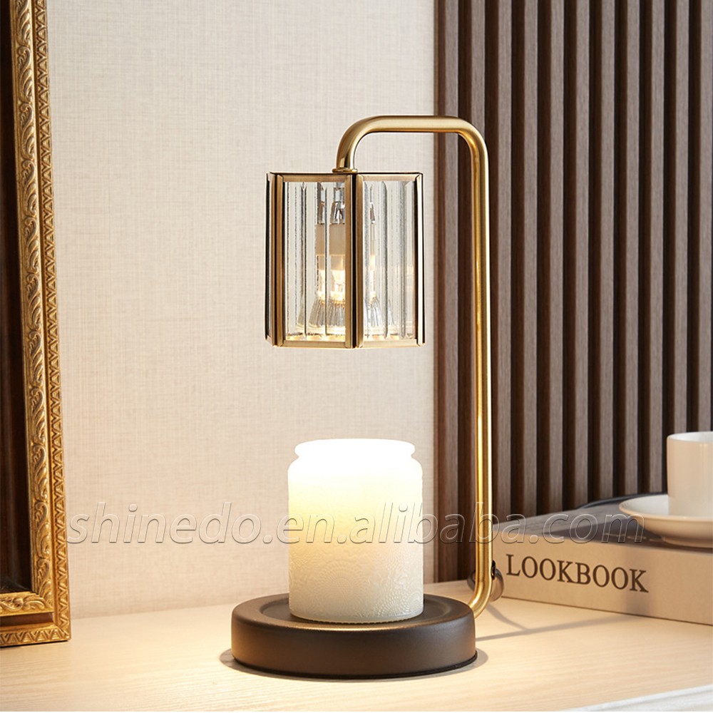 Modern Candle Warmer Lamp Metal Wax Burner Retro Melting Wax Lamp Table Lamp Fragrance Light Desk Decor Lighting SD-SL1126