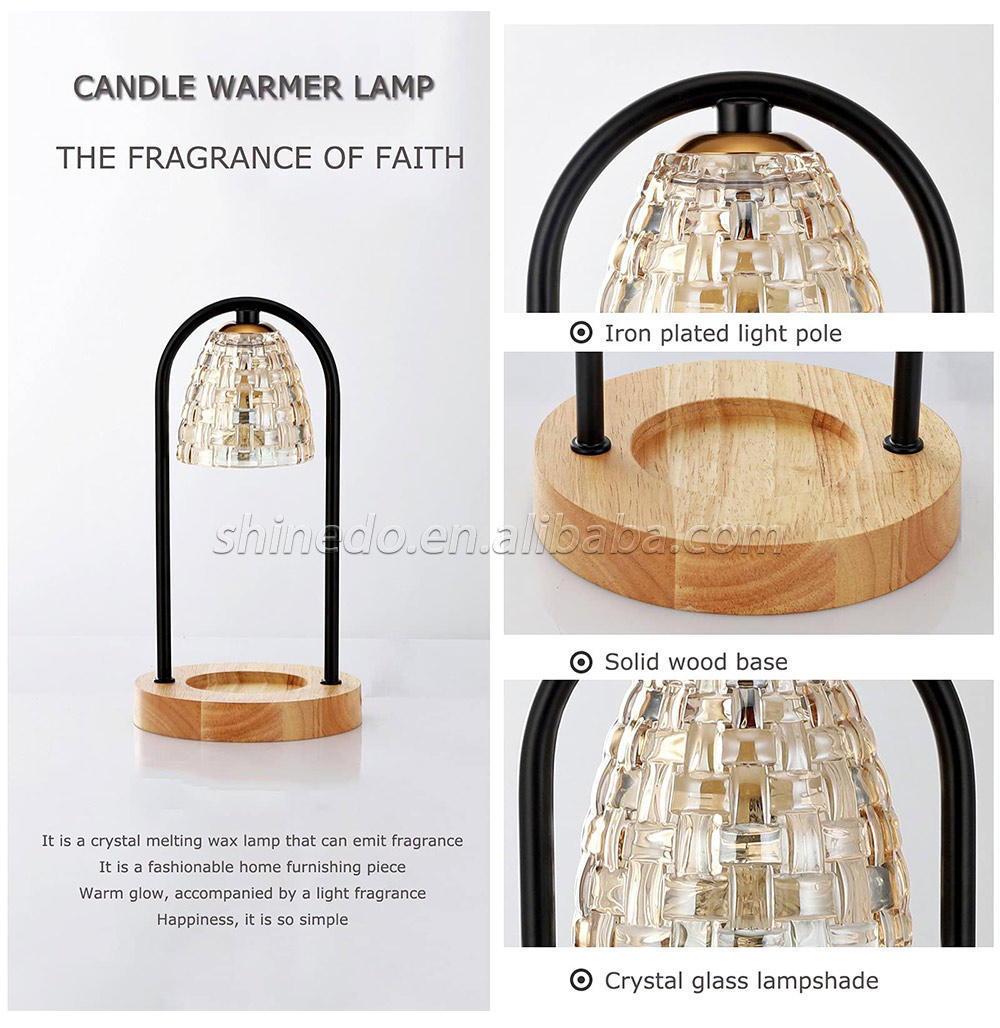 Candle Warmer Lamp Aromatherapy Retro Melting Wax Lamp Candle Melt Lantern for Home Bedroom Modern Decoration SD-SL1248