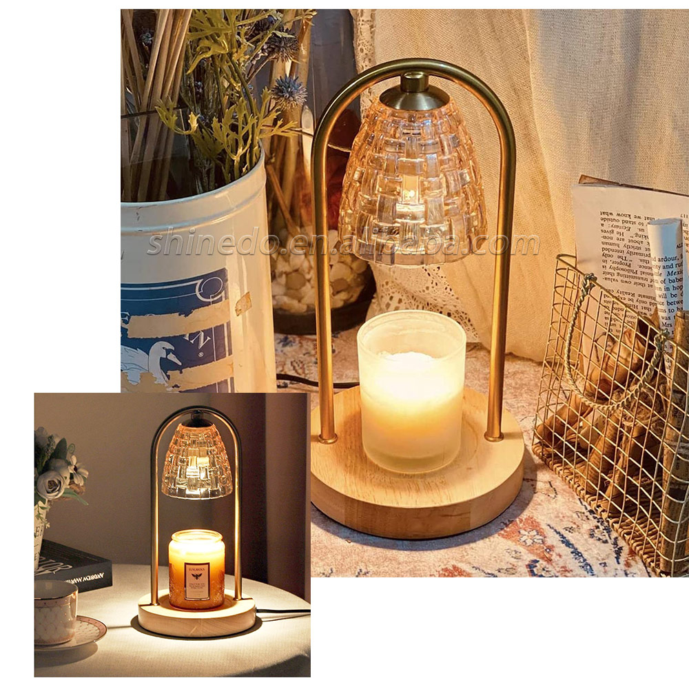 Candle Warmer Lamp Aromatherapy Retro Melting Wax Lamp Candle Melt Lantern for Home Bedroom Modern Decoration SD-SL1248