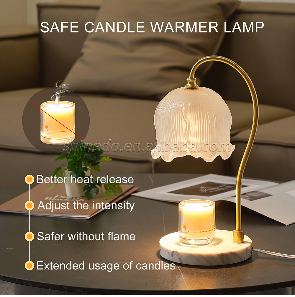 Led Table Light Candle Warmer 220V LED Lamp Dimming Aromatherapy Lamp for Bedroom Bedhead Home Decor Lighting Gift for Mom Girl SD-SL1251