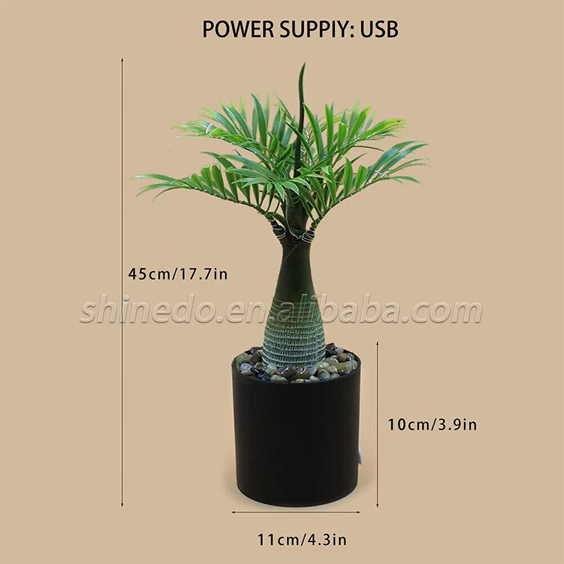 Artificial Bonsai Trees With Led Night Light Copper Wire For Office Party Wedding Home Restaurant Decor table lamp home decor SD-SR433