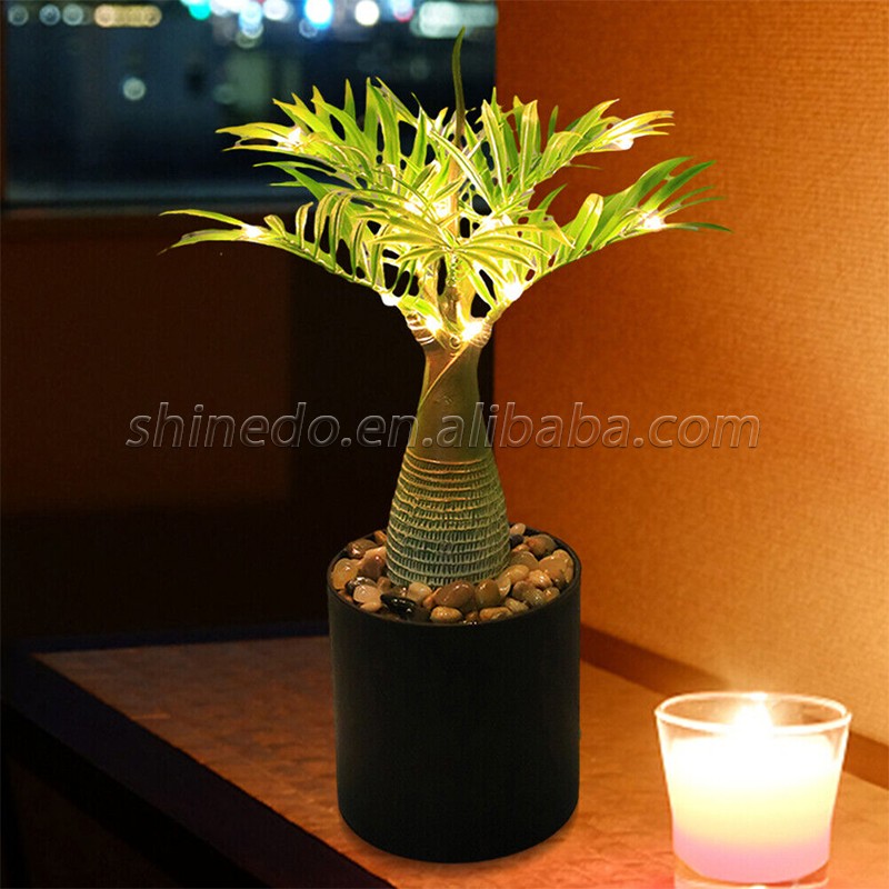 Artificial Bonsai Trees With Led Night Light Copper Wire For Office Party Wedding Home Restaurant Decor table lamp home decor SD-SR433