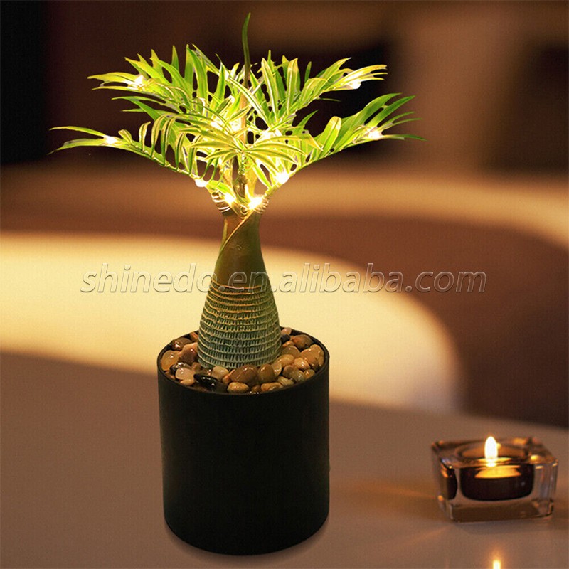 Artificial Bonsai Trees With Led Night Light Copper Wire For Office Party Wedding Home Restaurant Decor table lamp home decor SD-SR433