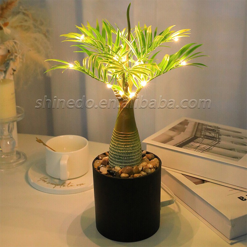 Artificial Bonsai Trees With Led Night Light Copper Wire For Office Party Wedding Home Restaurant Decor table lamp home decor SD-SR433