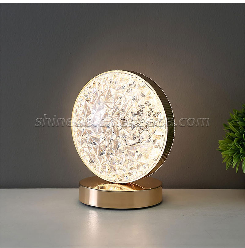 crystal Bedroom Touch Dimming Night Light Girls Room Home Decor USB Bedside LED Table lamp SD-SR448