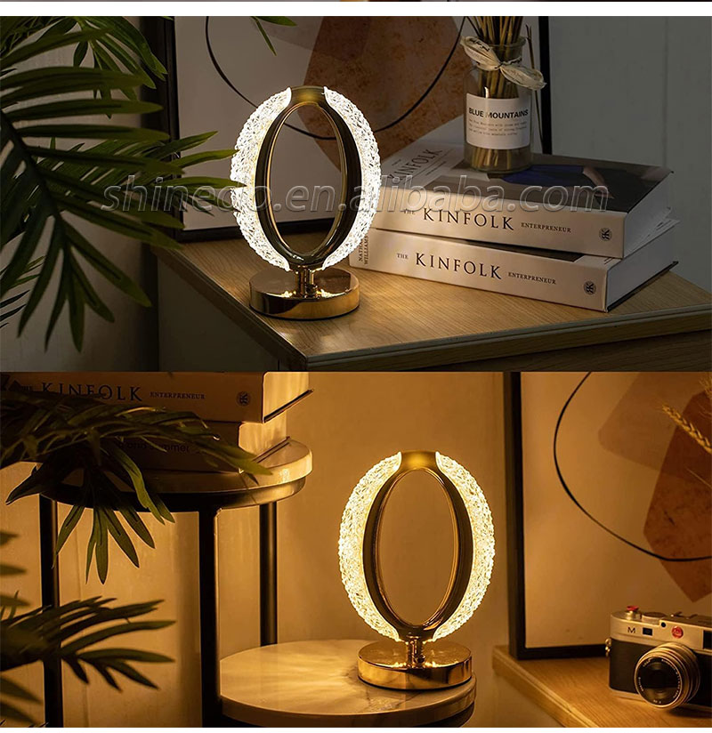 Crystal Diamond Table Lamp Bedside Touch Dimming Control Bedroom Decoration Bar Usb Modern Led Lights Home Decor Gift SD-SR449