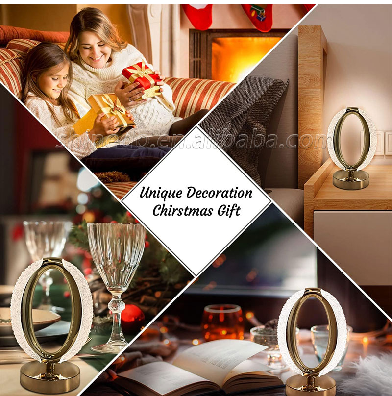 Crystal Diamond Table Lamp Bedside Touch Dimming Control Bedroom Decoration Bar Usb Modern Led Lights Home Decor Gift SD-SR449