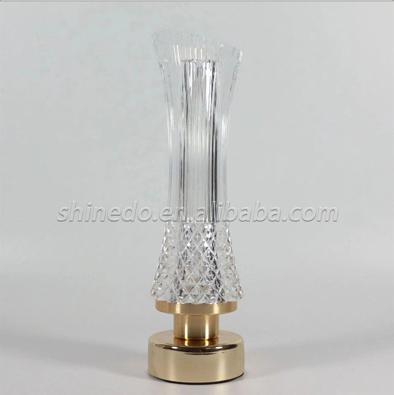 LED Crystal Table Lamp Rose Light Projector Touch Adjustable Romantic Diamond Atmosphere Light USB Touch Night Light SD-SR454