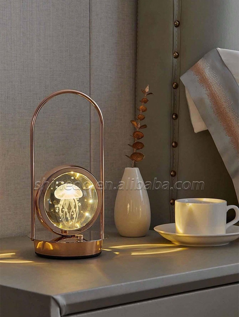 Crystal Table Lamps Desk Lights Led Luxury French Creative Modern Design Fabric Lighting Living Room Office Indoor Crystal Lamp SD-SR466