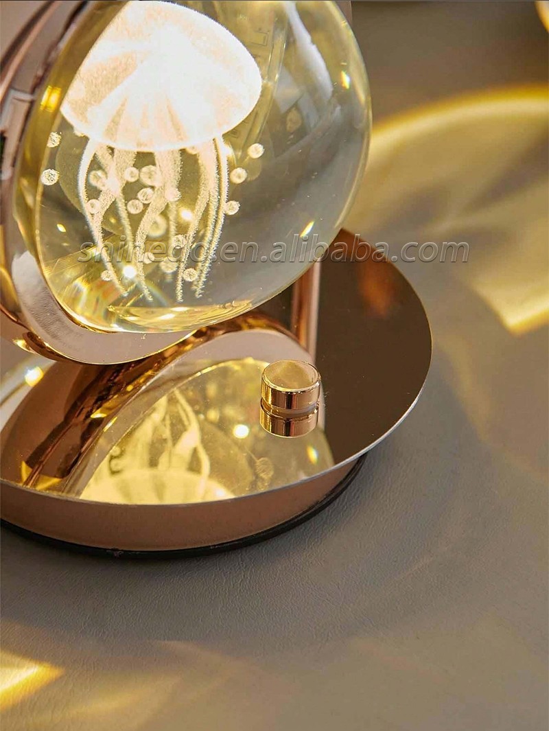 Crystal Table Lamps Desk Lights Led Luxury French Creative Modern Design Fabric Lighting Living Room Office Indoor Crystal Lamp SD-SR466