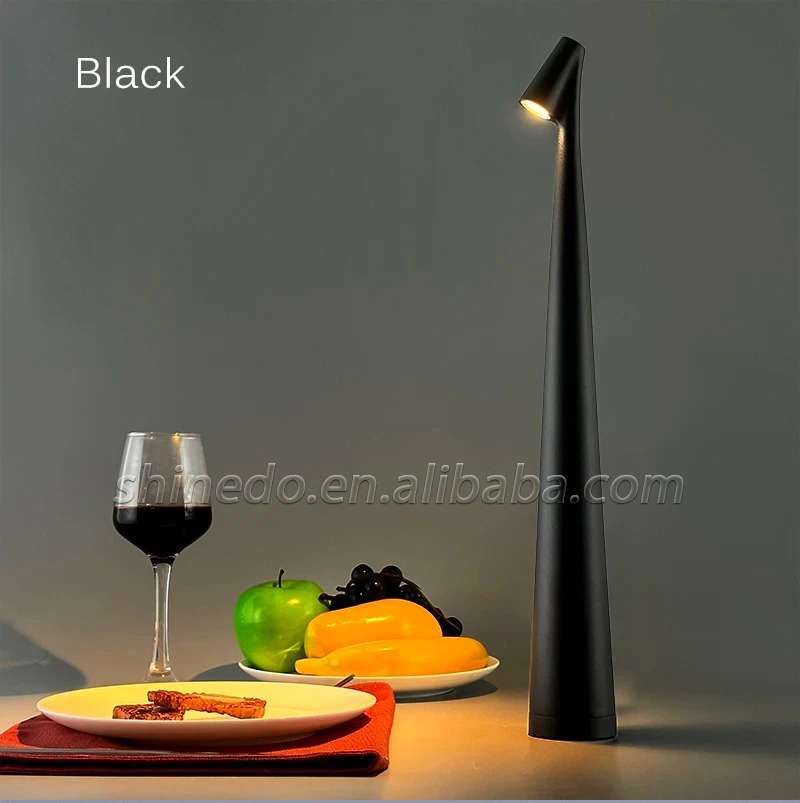 Rechargeable Table Lamp LED Touch Sensor Desktop Night Light Wireless Reading Lamp for Restaurant Hotel Bar Bedroom Decor Light SD-SR470