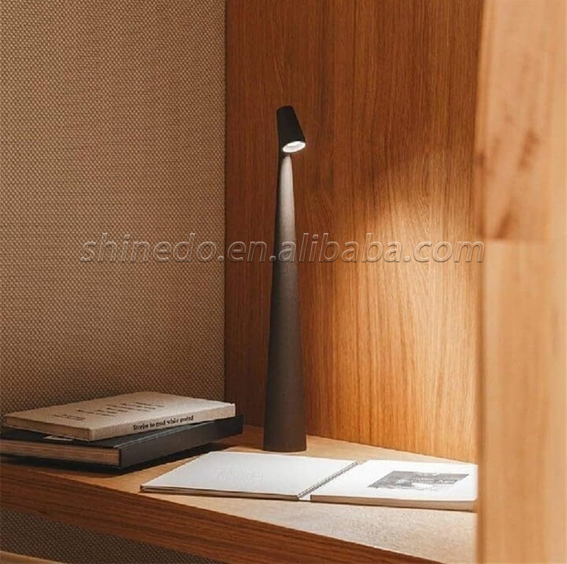 Rechargeable Table Lamp LED Touch Sensor Desktop Night Light Wireless Reading Lamp for Restaurant Hotel Bar Bedroom Decor Light SD-SR470