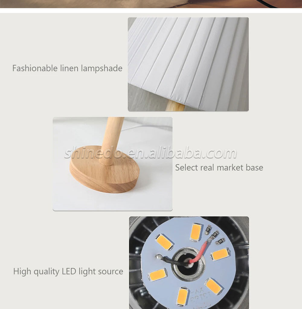 Portable LED Mushroom Table Lamp Brightness Metal Touch Control Rechargeable Night Light Table Lamps for Bedroom SD-SR473