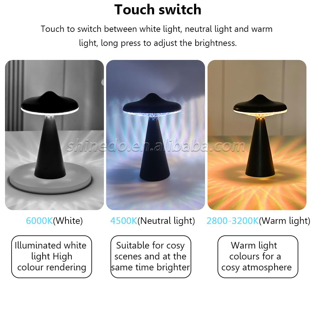 Portable Multifunctional Table Lamp Music Breathing Melody Rechargeable Desk Light SD-SR476