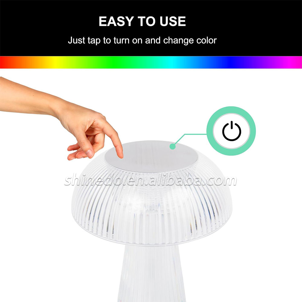 Portable LED Table Lamp Brightness Touch Control Rechargeable Night Light Table Lamps for Bedroom SD-SR477