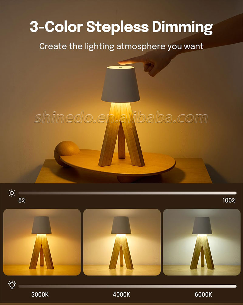 Creative Wooden LED Table Lamp Nordic Decorative Table Lamp Desk Light Suitable For Family Bedroom Study Living Room SD-SR479