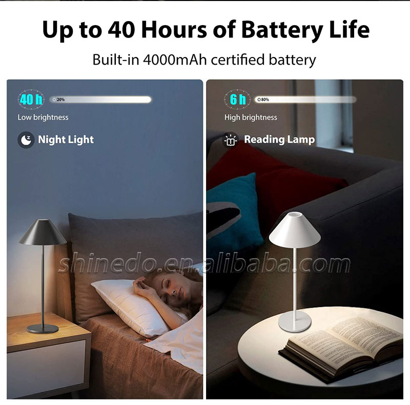 Simple LED Rechargeable Table Lamp Three Colors Bedside Creative Ambient Light Bar Outdoor Decoration Night Light SD-SR480