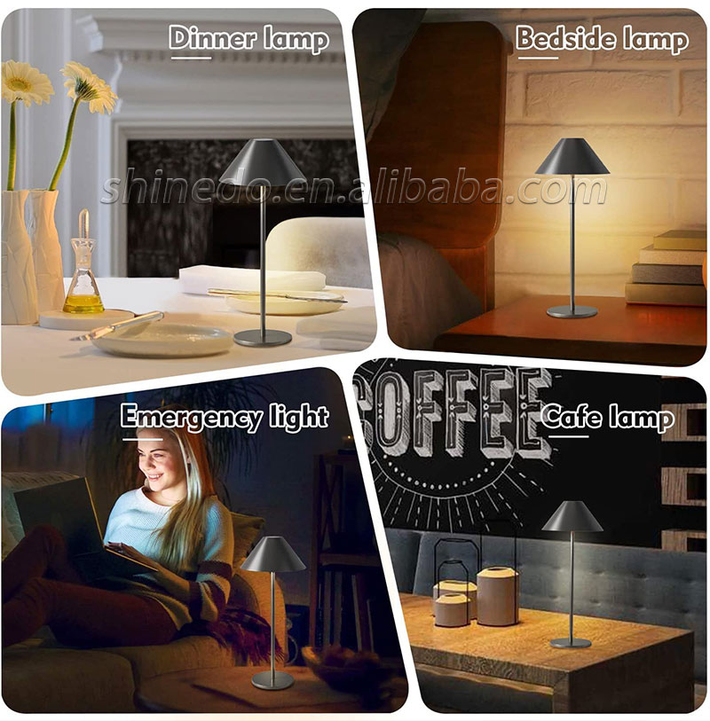 Simple LED Rechargeable Table Lamp Three Colors Bedside Creative Ambient Light Bar Outdoor Decoration Night Light SD-SR480