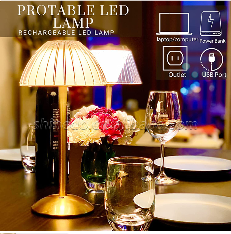 Crystal Table Lamp Touch Sensor Diamond LED Desktop Night Light Nordic Decoration Desk Lamps Bar Hotel Bedroom Bedside Lighting SD-SR487