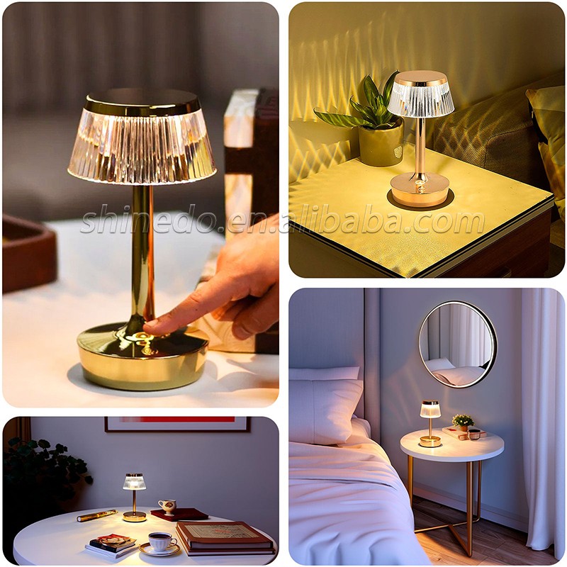 Crystal LED Table Lamps Night Light Bedroom Living Bedside Lighting Fixture Nordic Home Decoration Desk Lamp SD-SR507