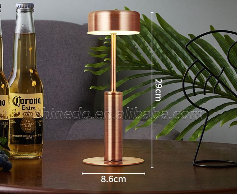 Wholesale Touch Control Luxury Modern Wireless Cordless Vintage Ornament Atmosphere Restaurant and Cafe Desk Lamp Night Light SD-SR622