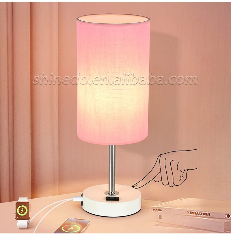 High Quality Table Lamp Modern Bedside Touch table Lamp USB Rechargeable table Lamp For Bedside Living Room SD-SR624