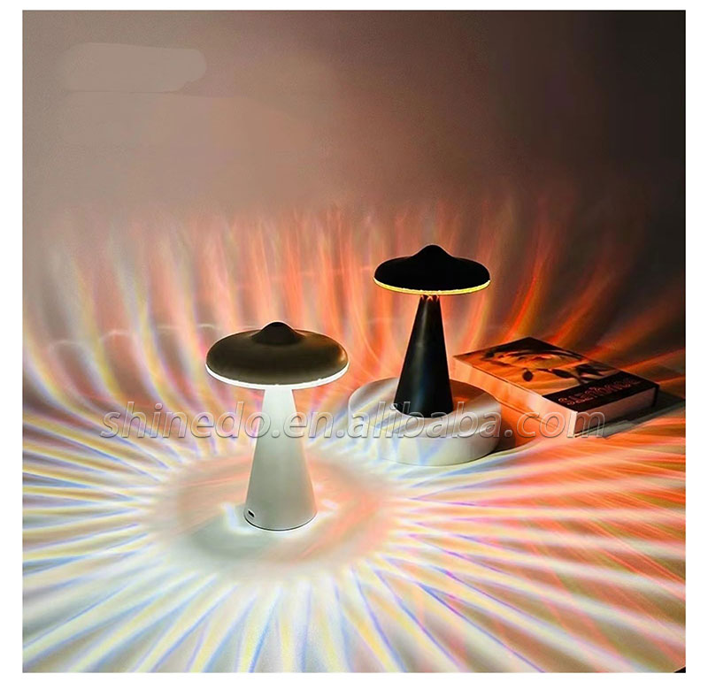 UFO mushroom lamp simple atmosphere night three color variable light bedroom night light SD-SR625