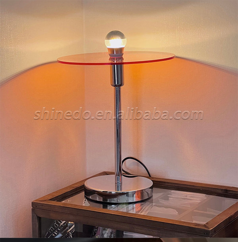 Nordic Simple Design Led Metal Floor Lamp Modern Industrial Glass Lamp Modern Style Chrome Round Side Atmosphere SD-SR634